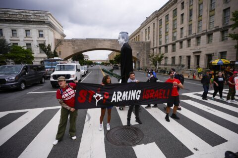 Thousands fill Washington’s streets to protest Israel’s war in Gaza during Netanyahu visit